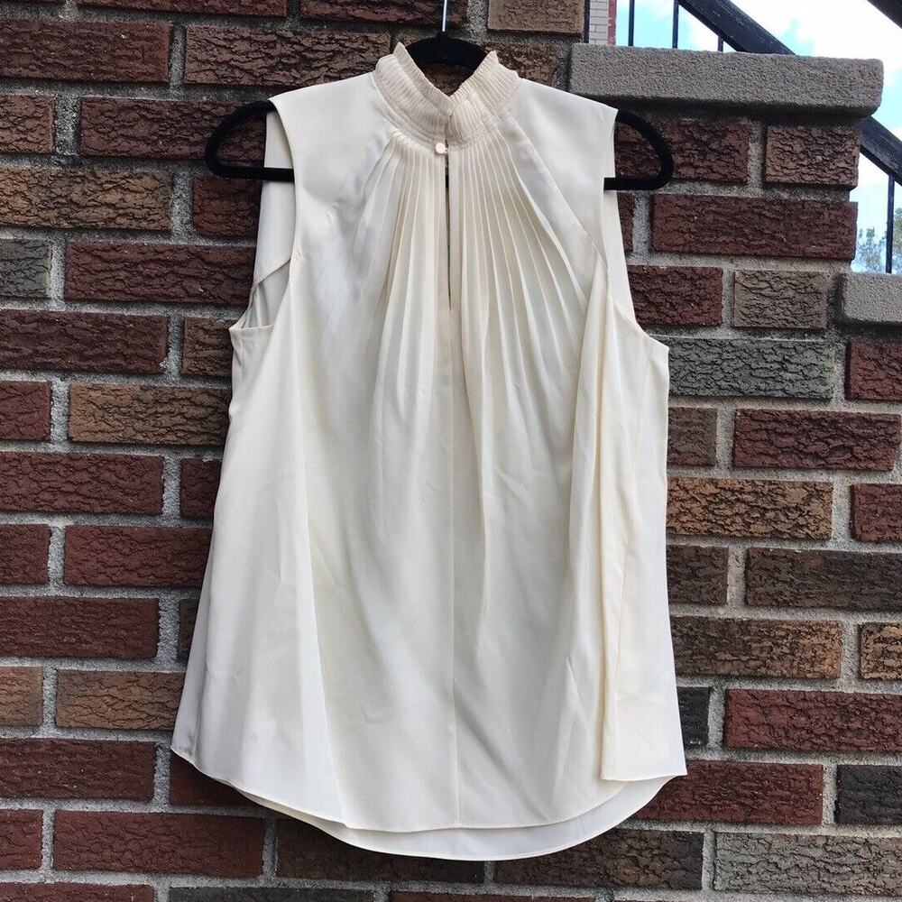 TIBI Arielle Silk Sleeveless Blouse Top Sz 6 NWT